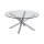 Mesa de centro LUCA 82 cm transparente/prateada