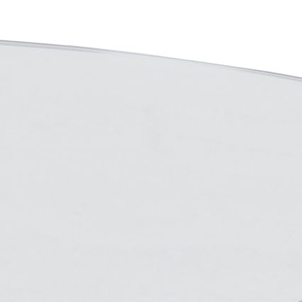 Mesa de centro LUCA 82 cm transparente/prateada