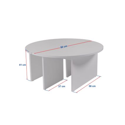 Mesa de centro LUVIA, acabamento em mármore bege