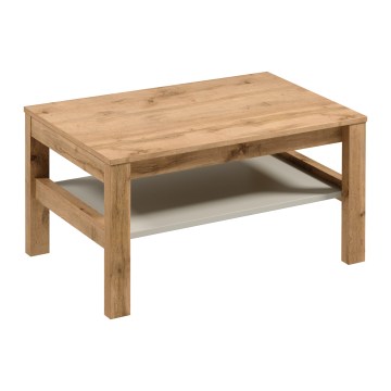 Mesa de centro MENTA 90x45 cm carvalho wotan/cinzento