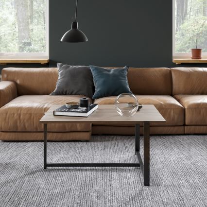 Mesa de centro MERIDETHS 45x92 cm castanho/preto