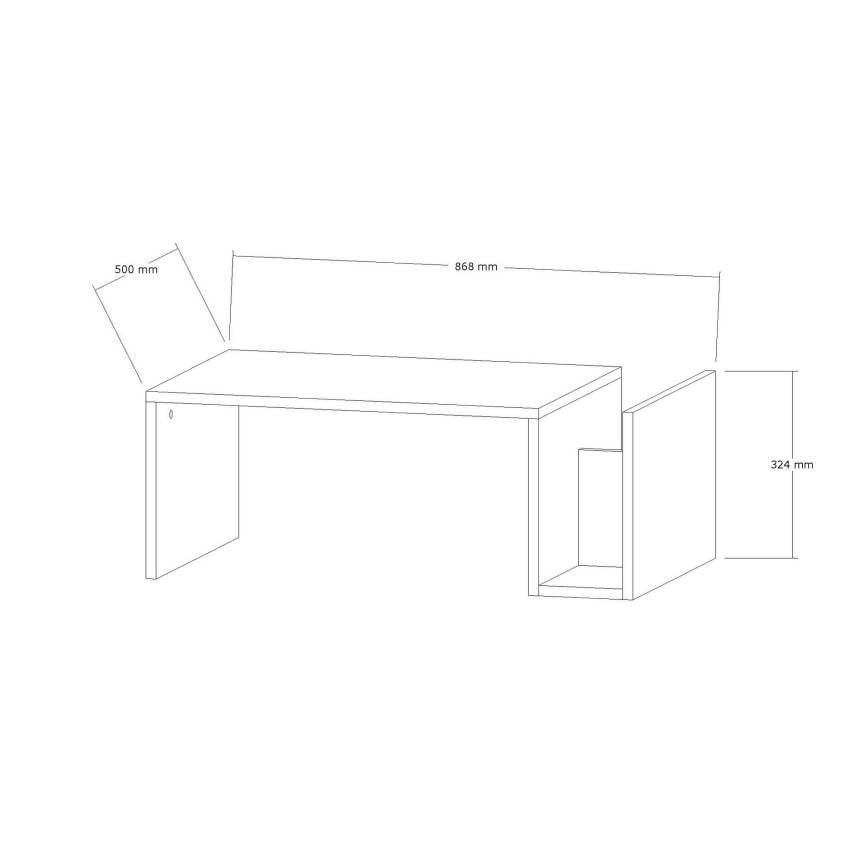 Mesa de centro MONEL, acabamento em mármore bege