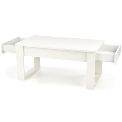Mesa de apoio com gavetas NEA 52x110 cm branco