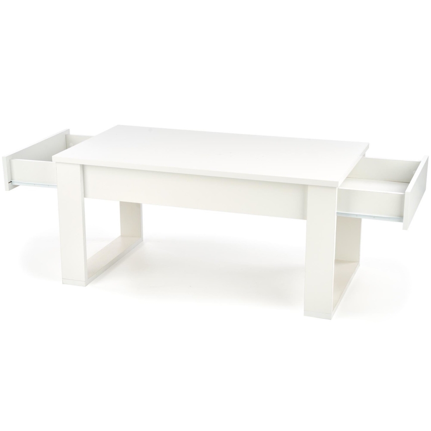 Mesa de apoio com gavetas NEA 52x110 cm branco