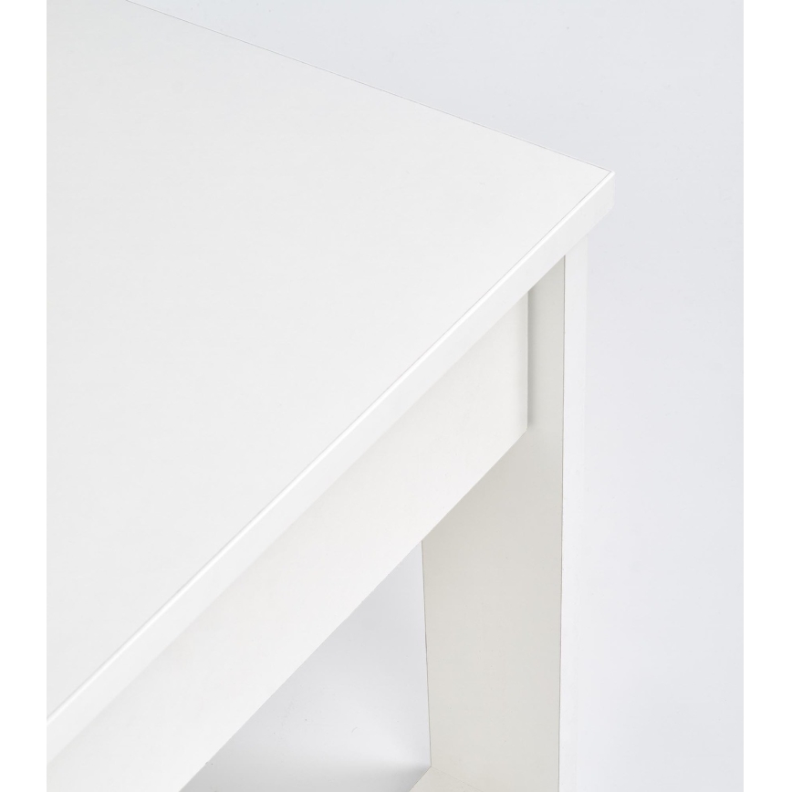 Mesa de apoio com gavetas NEA 52x110 cm branco