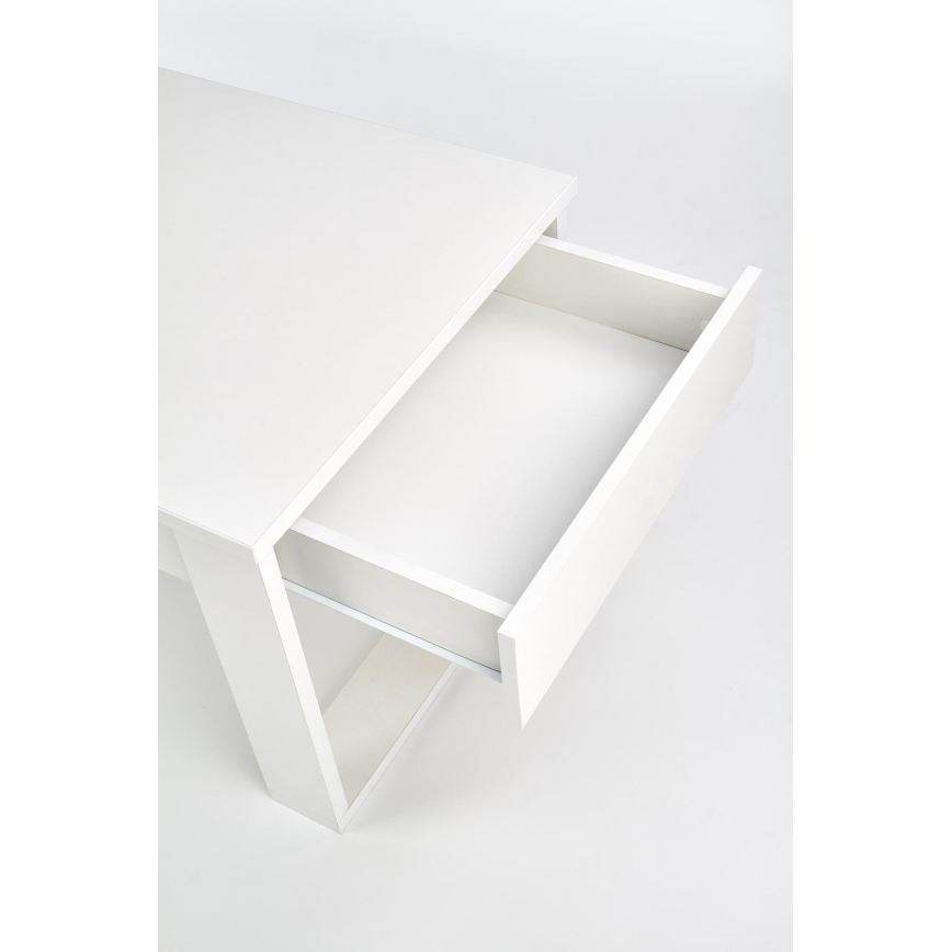 Mesa de apoio com gavetas NEA 52x110 cm branco