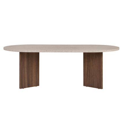 Mesa de centro NEL 119x60 cm bege/nogueira