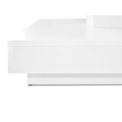 Mesa de centro NENANI 34x70 cm branco/carvalho wotan