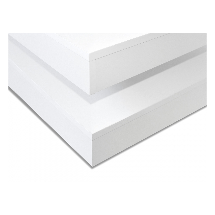 Mesa de centro NENANI 34x70 cm branco/carvalho wotan