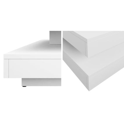 Mesa de centro NENANI 34x70 cm branco