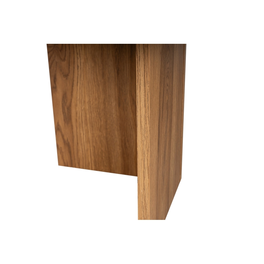 Mesa de centro OVAL 60x120 cm castanho