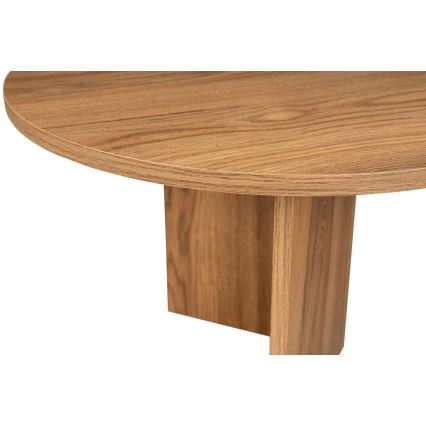 Mesa de centro OVAL 60x120 cm castanho