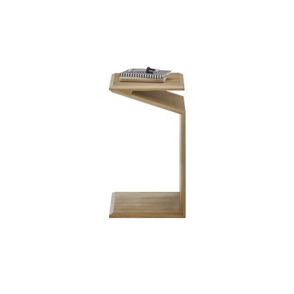 Mesa de centro PRISM 60x40 cm com ajuste vertical/horizontal em carvalho