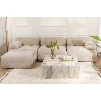 Mesa de centro PRIZMA 35x90 cm com efeito de mármore