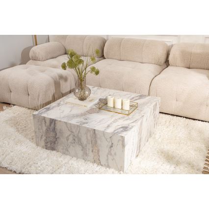 Mesa de centro PRIZMA 90x90 cm em mármore