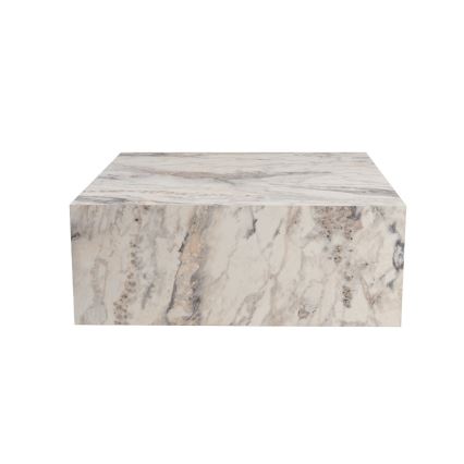 Mesa de centro PRIZMA 90x90 cm em mármore