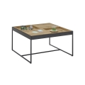 Mesa de centro PULSE 83x83 cm carvalho/preto