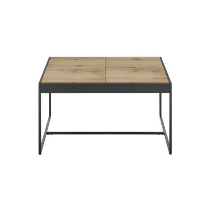 Mesa de centro PULSE 83x83 cm carvalho/preto
