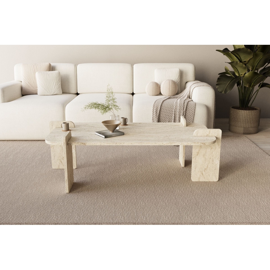 Mesa de centro PURO 120x60 cm bege