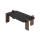 Mesa de centro PURO 120x60 cm nogueira/preto