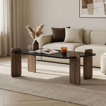 Mesa de centro PURO 120x60 cm nogueira/preto