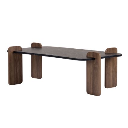 Mesa de centro PURO 120x60 cm nogueira/preto