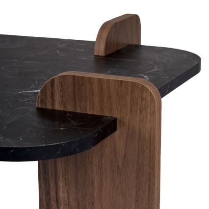 Mesa de centro PURO 120x60 cm nogueira/preto