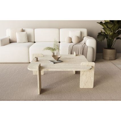 Mesa de centro PURO 90x90 cm bege
