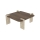 Mesa de centro PURO 90x90 cm nogueira/bege