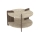 Mesa de centro PURO Ø 70 cm bege/nogueira