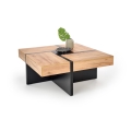 Mesa de centro RADIX 100x100 cm preto/castanho