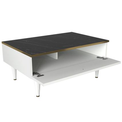 Mesa de centro RAVENNA 60x90 cm branco