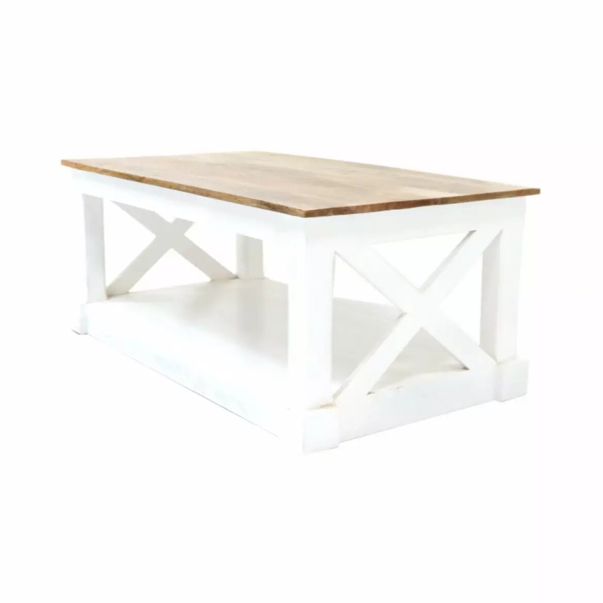 Mesa de centro RETRO 110x60 cm madeira maciça/mangueira