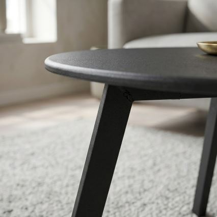 Mesa de centro REVE 40x70 cm preta