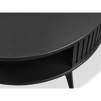 Mesa de centro ROENNI 44x75 cm preto/dourado carvalho