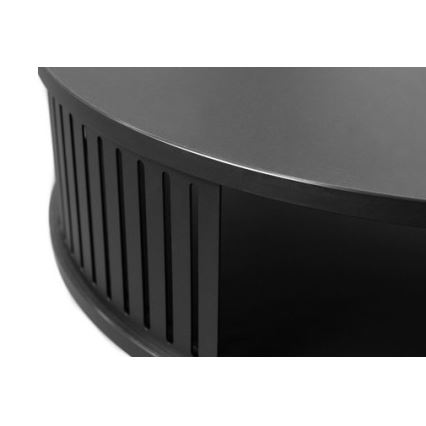 Mesa de centro ROENNI 44x75 cm preto/dourado carvalho