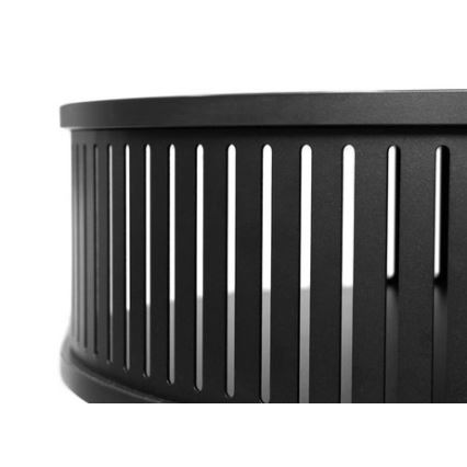 Mesa de centro ROENNI 44x75 cm preto/dourado carvalho