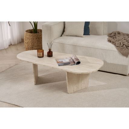 Mesa de centro ROND 130x65 cm bege