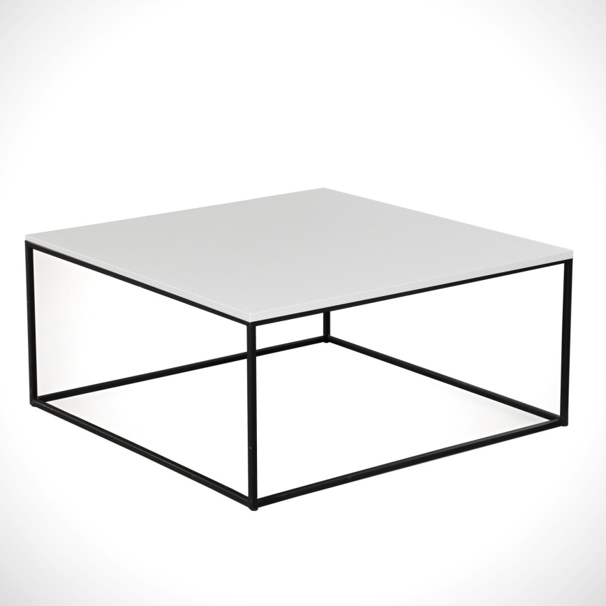 Mesa de centro ROYAL 43x75 cm preto/branco