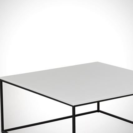 Mesa de centro ROYAL 43x75 cm preto/branco