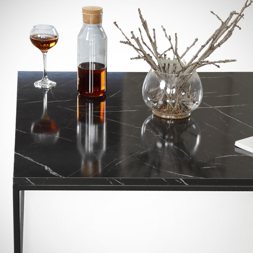 Mesa de centro ROYAL 43x75 cm preto