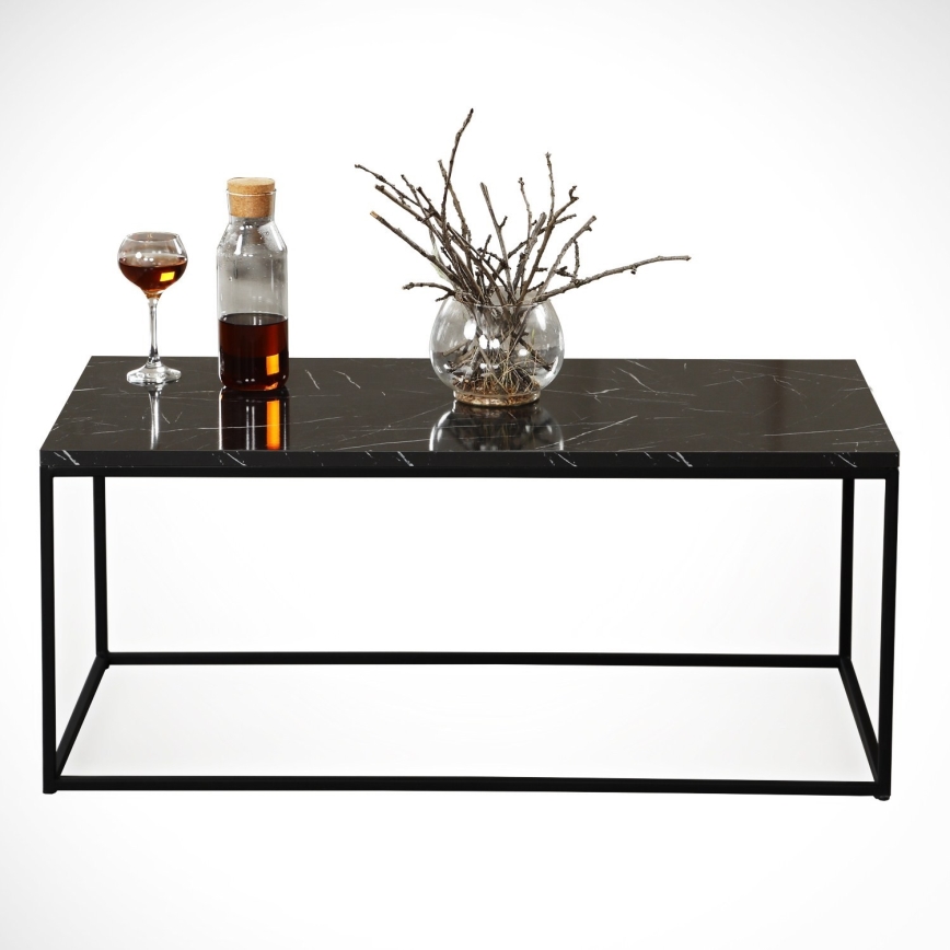 Mesa de centro ROYAL 43x95 cm preto