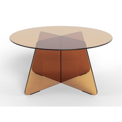 Mesa de centro SANOS 80 cm castanho fumê