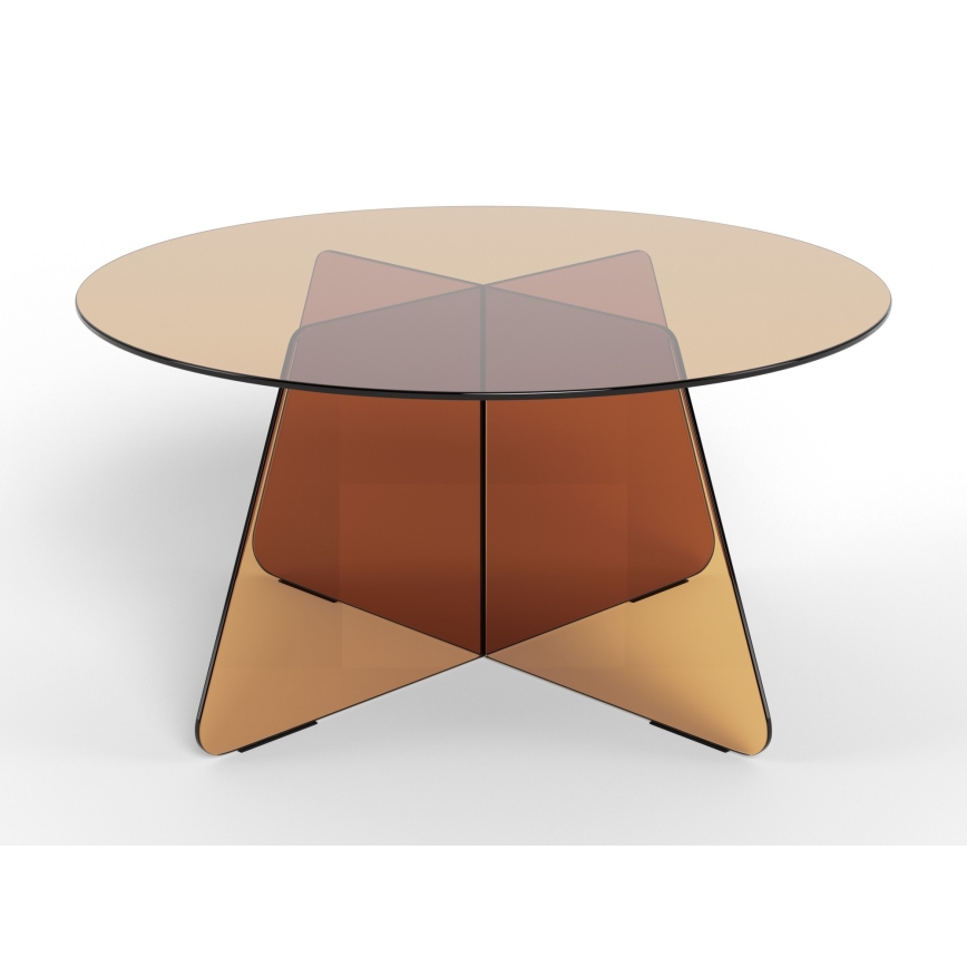Mesa de centro SANOS 80 cm castanho fumê
