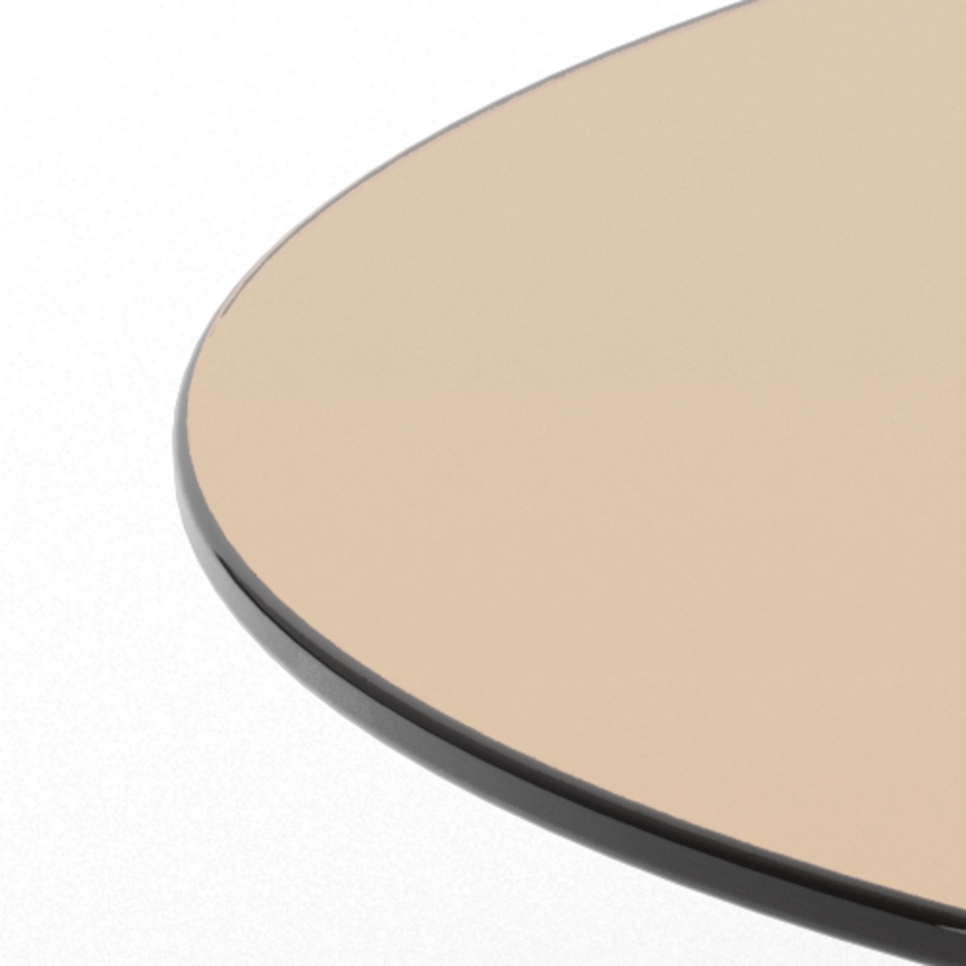 Mesa de centro SANOS 80 cm castanho fumê