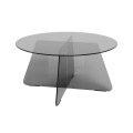 Mesa de centro SANOS 80 cm cinzento fumado