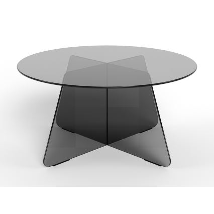 Mesa de centro SANOS 80 cm cinzento fumado