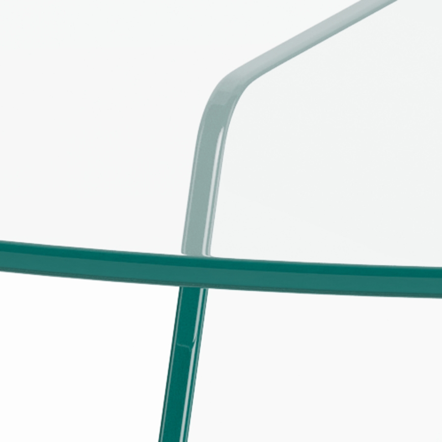 Mesa de centro SANOS 80 cm, transparente