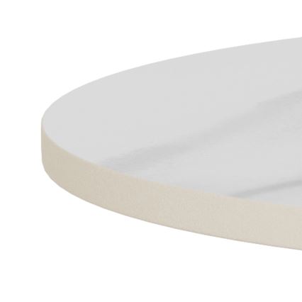 Mesa de centro SANTORINI Ø 45 cm branca/preta/cerâmica