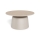 Mesa de centro SANTORINI Ø 70 cm bege/cinzento/cerâmica